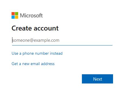 how to create onedrive account.